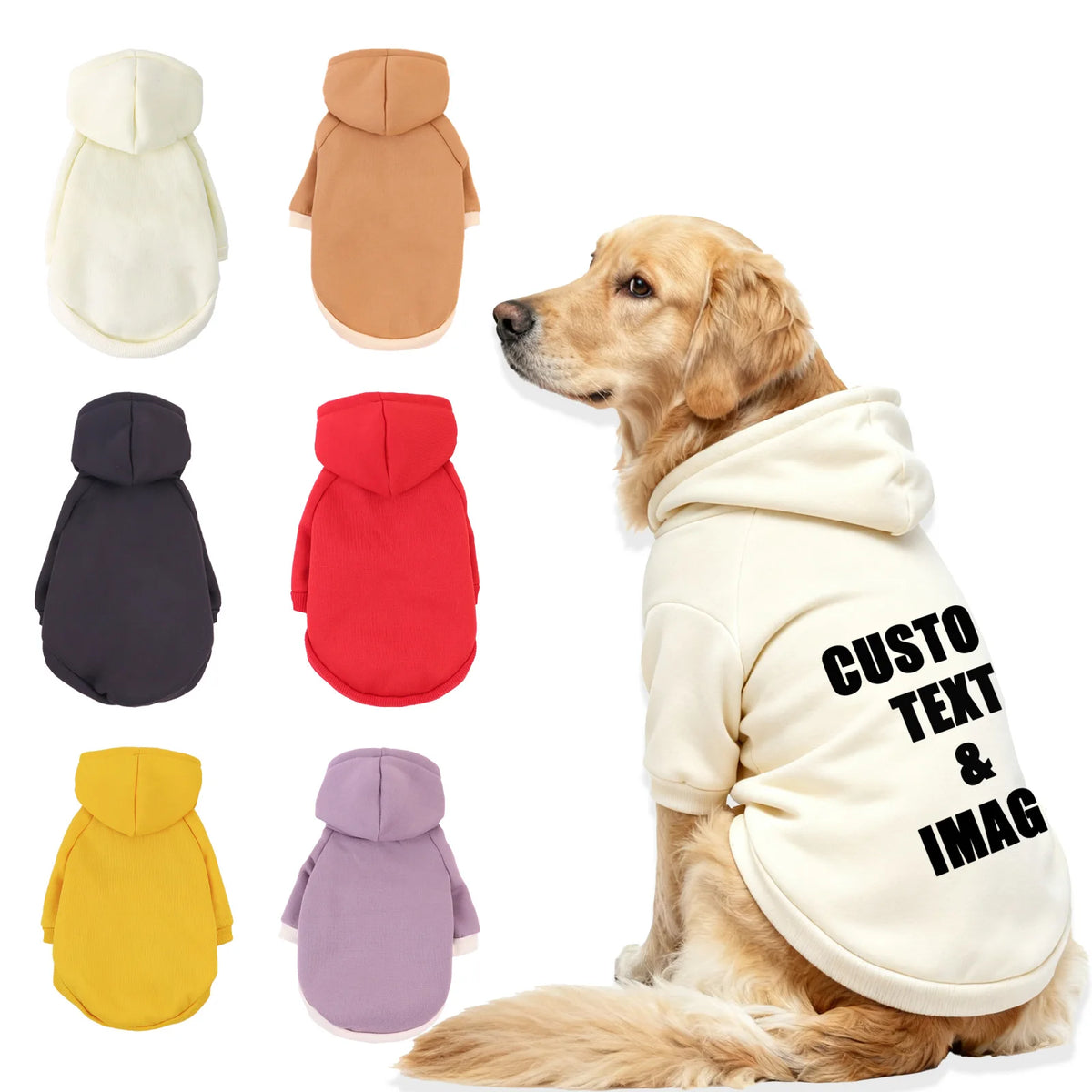 Cozy Cotton Dog & Cat Hoodie – Warm Winter Sweatshirt, XS–5XL