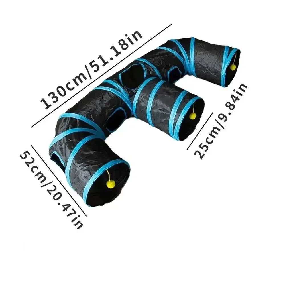 3-Way Foldable Cat Play Tunnel
