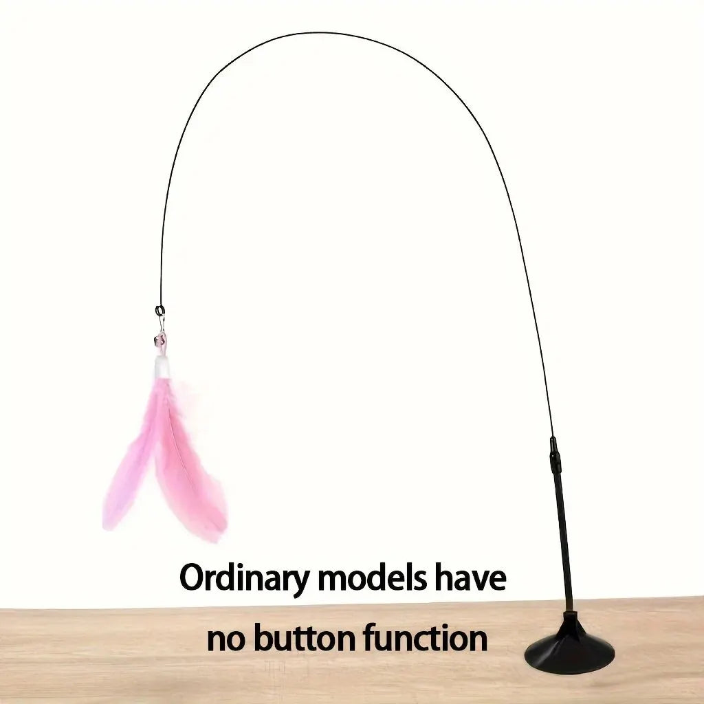 Suction Cup Feather Wand Cat Toy
