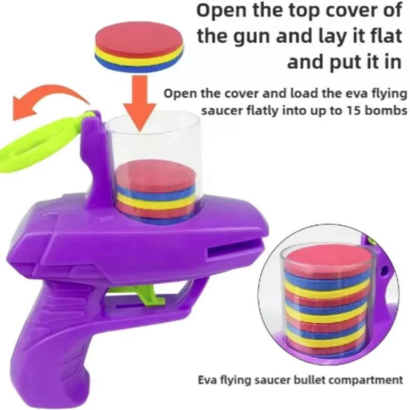 Flying Disc Launcher Toy Set