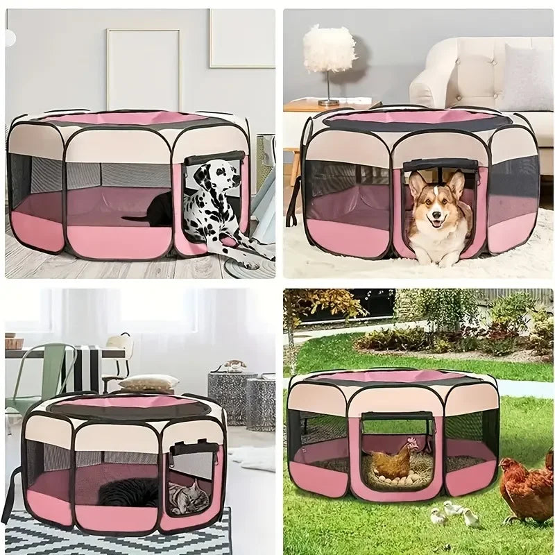 Octagon Pet Playpen & Cat Birthing Room