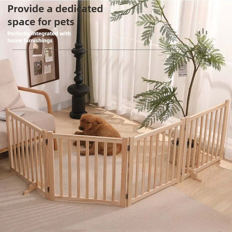 Solid Wood Folding Dog Fence