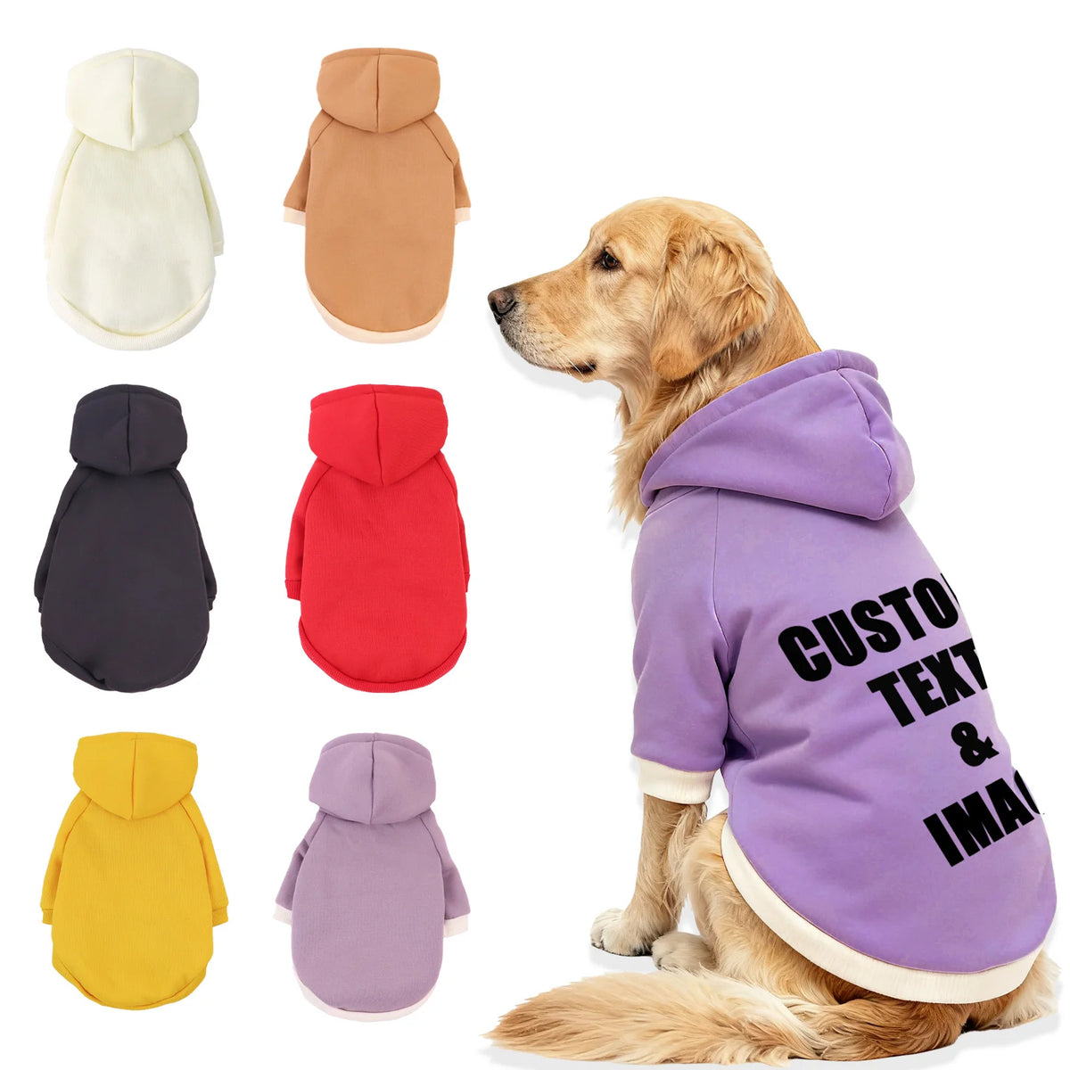 Cozy Cotton Dog & Cat Hoodie – Warm Winter Sweatshirt, XS–5XL