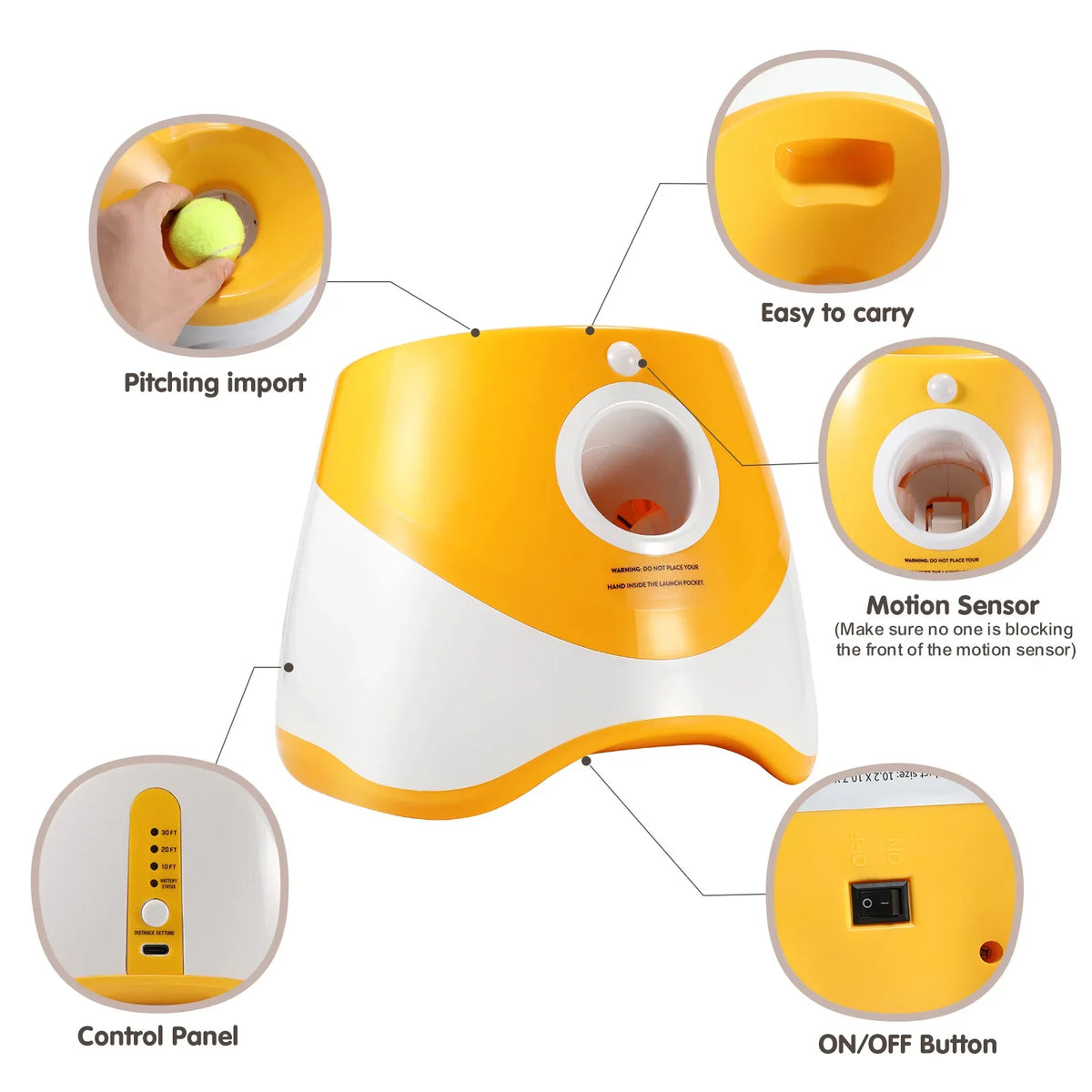 Automatic Tennis Ball Launcher for Dogs