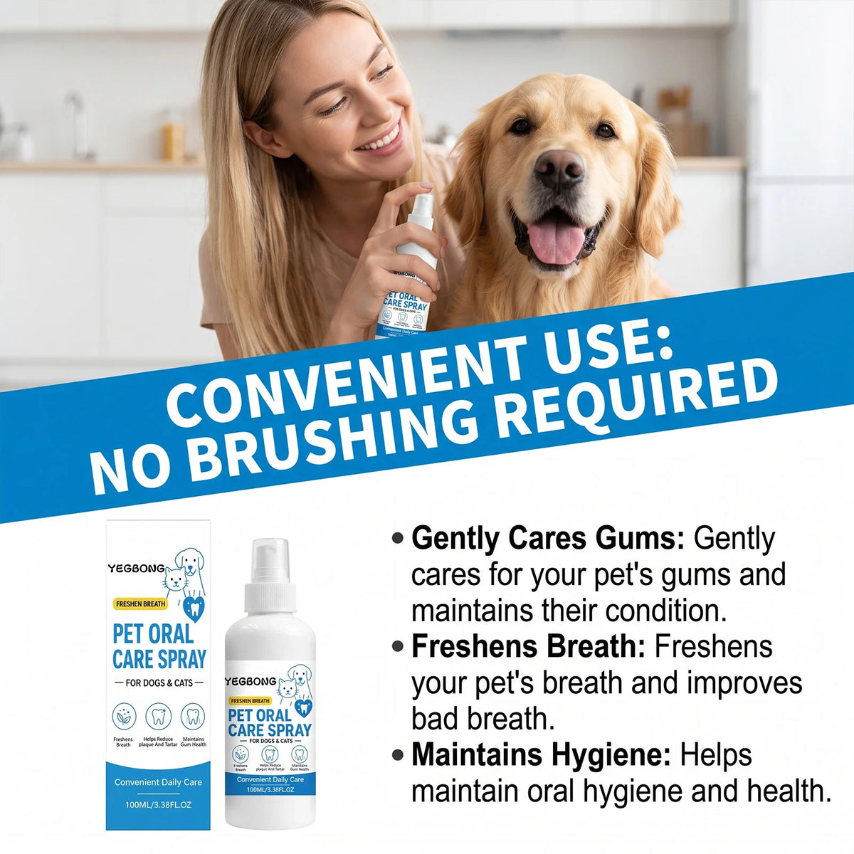 Pet Dental Spray for Fresh Breath