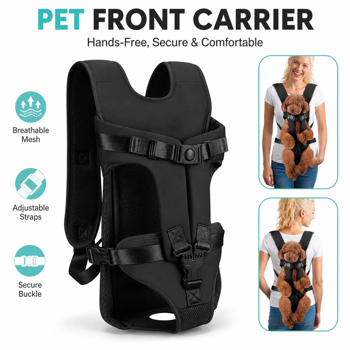 Hands-Free Front Pet Carrier