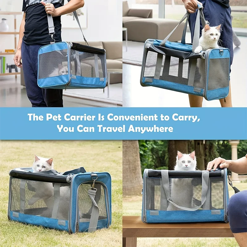 Large Foldable Mesh Pet Carrier
