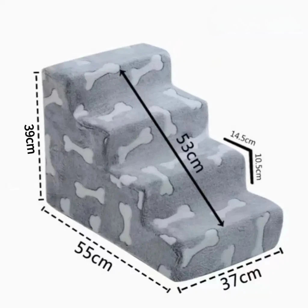 Lightweight Pet Stairs for Bed & Couch – Removable Washable Cover