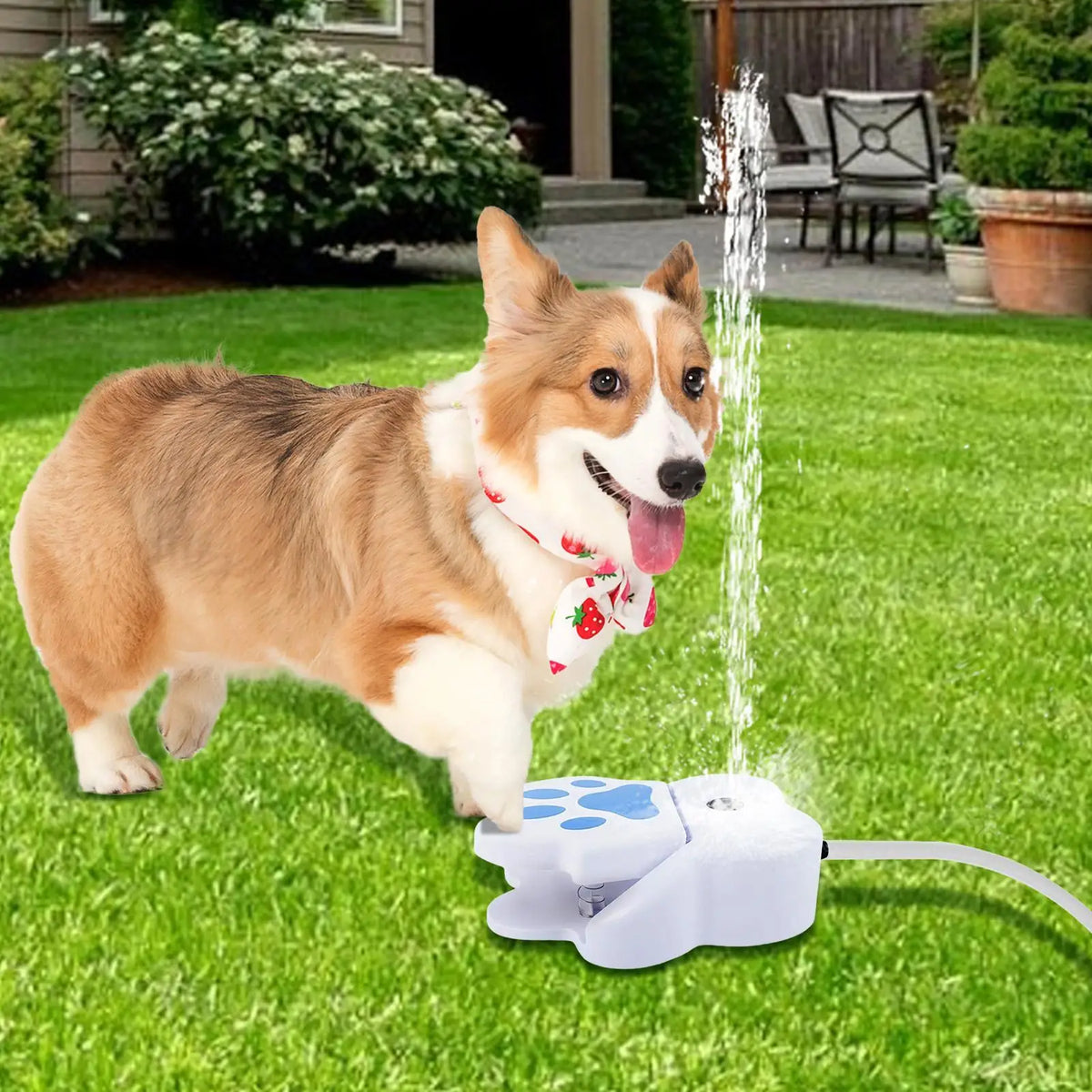 Step-On Dog Water Sprinkler for Yard