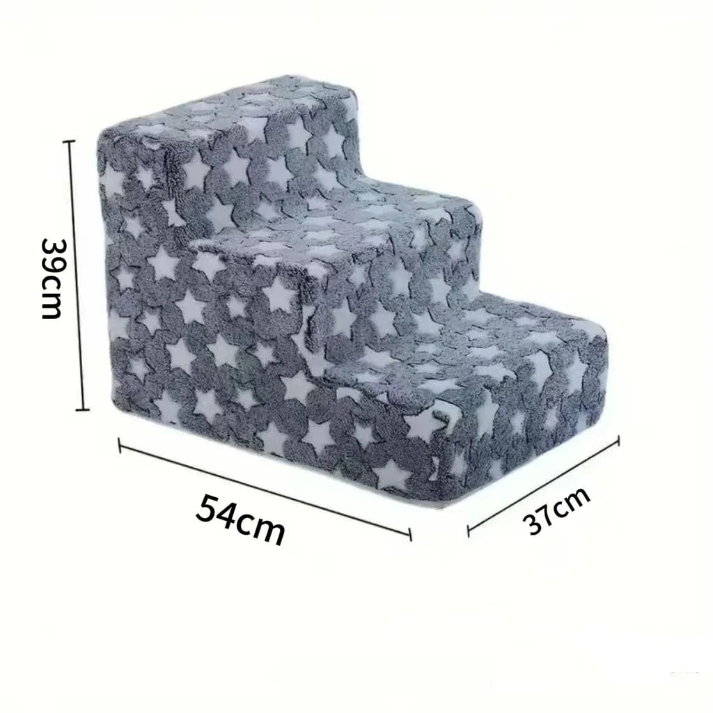 Lightweight Pet Stairs for Bed & Couch – Removable Washable Cover