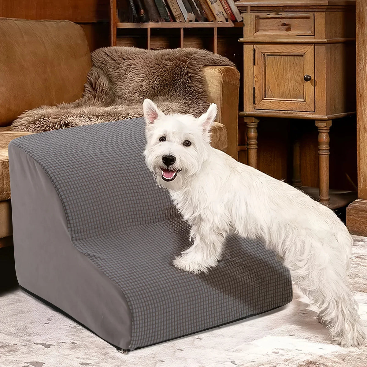 Orthopedic Pet Stairs for Senior Dogs (2/3/4 Steps)