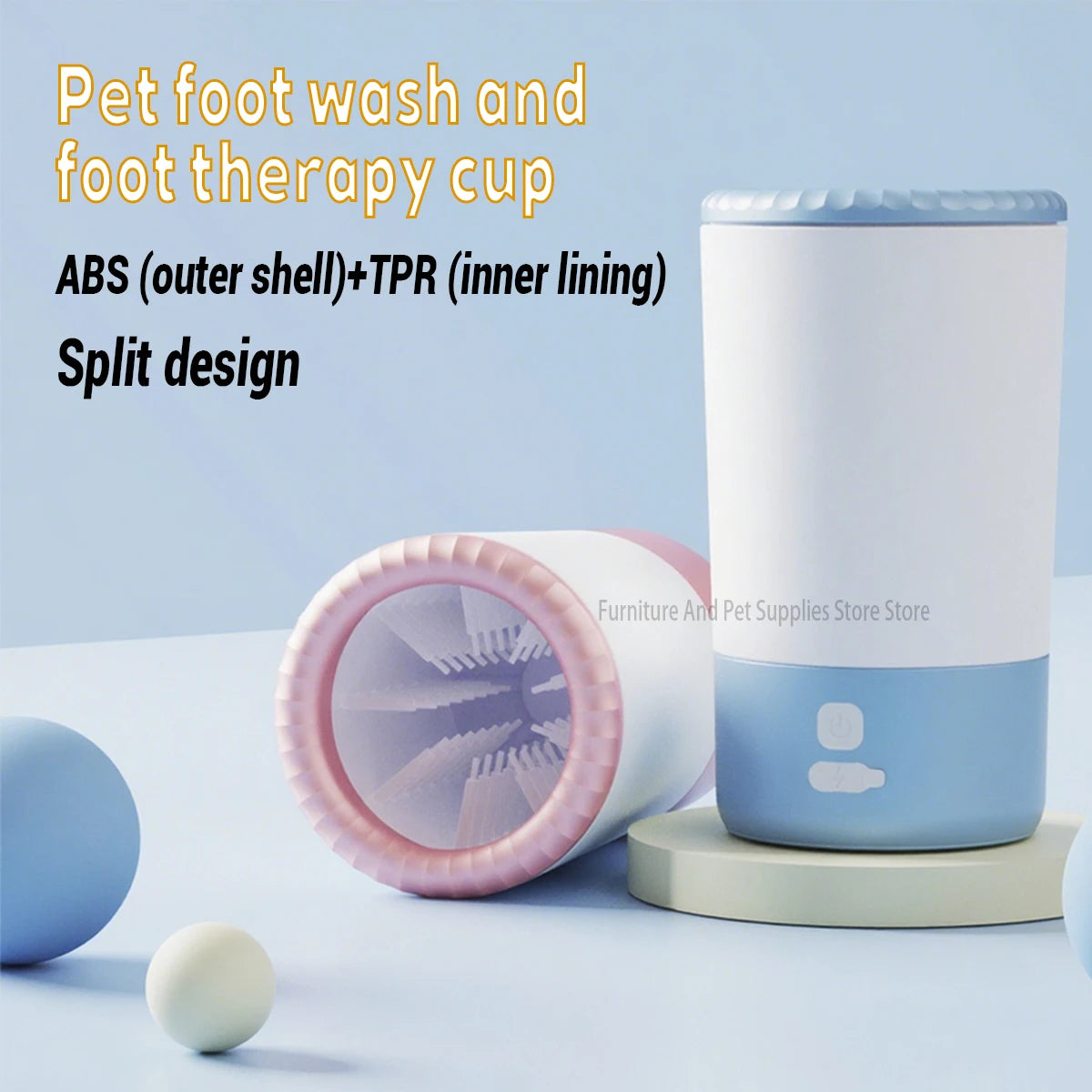 Electric Paw Cleaner Cup for Dogs