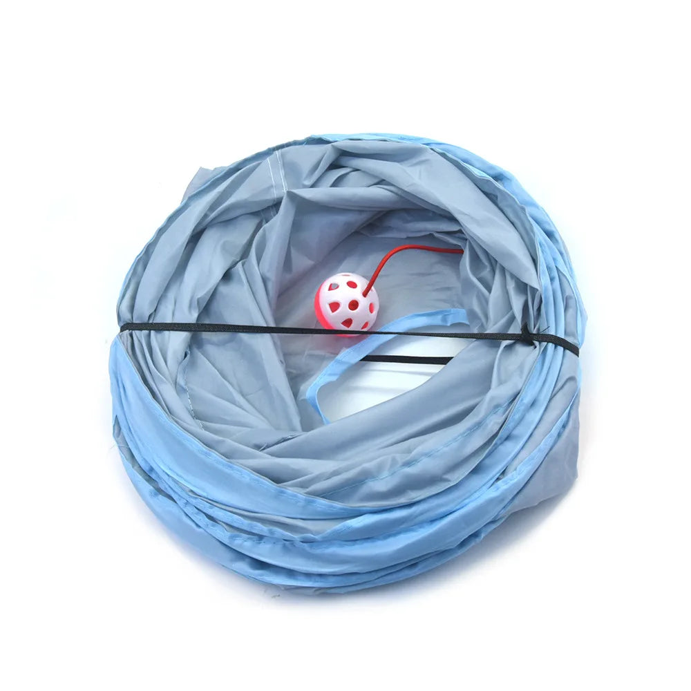Foldable Cat Tunnel with Peek Hole – S, T, Y & Straight Shapes