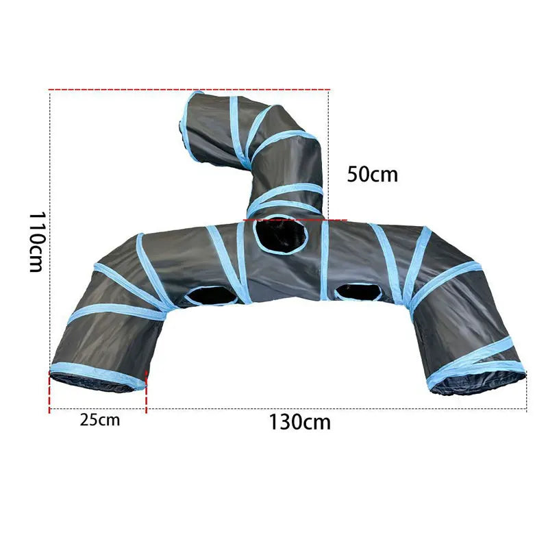 3-Way Foldable Cat Play Tunnel