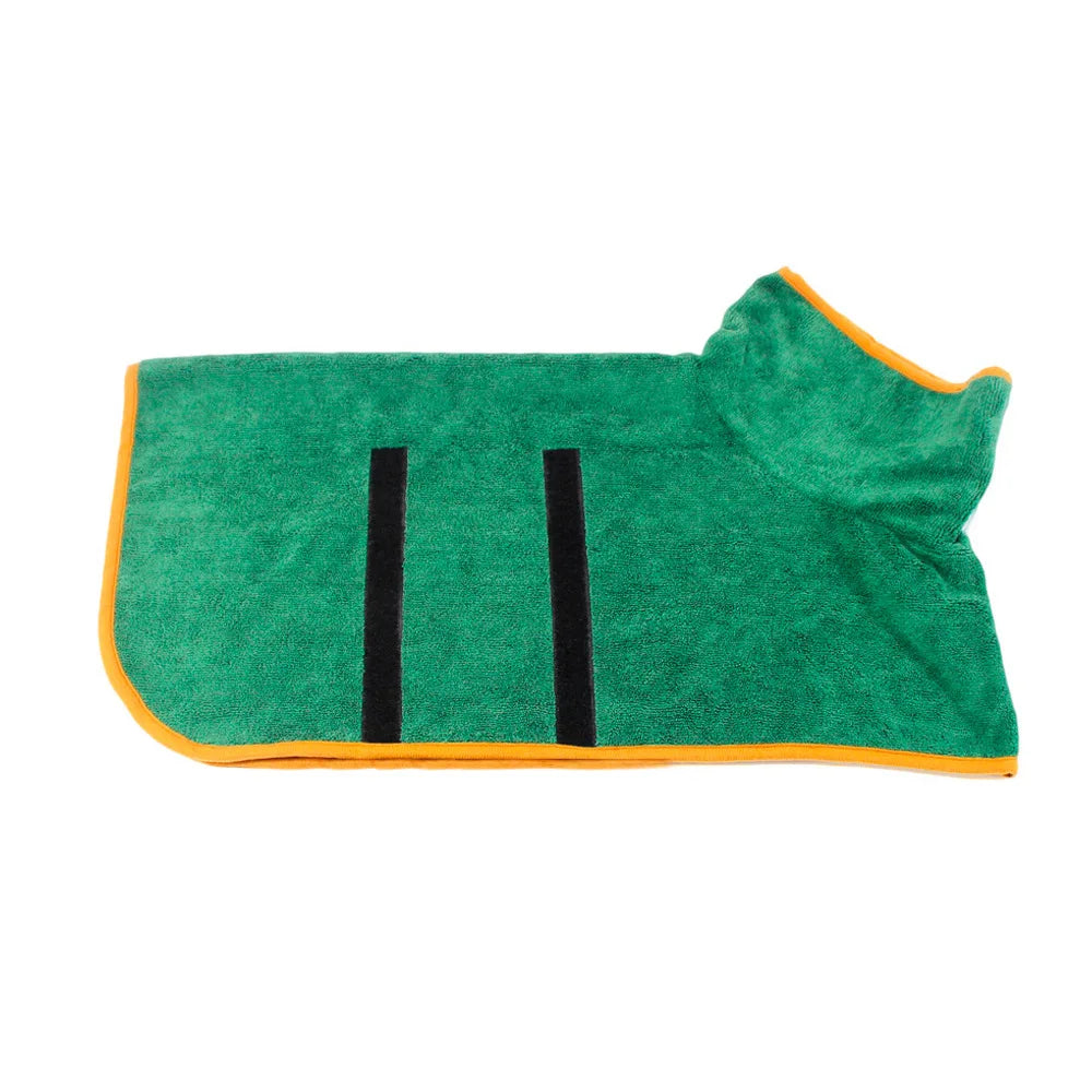 Dog Bathrobe Towel – Absorbent Quick-Dry Full-Body Wrap, XS–L