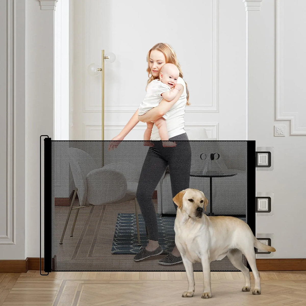 Folding Mesh Pet Safety Gate