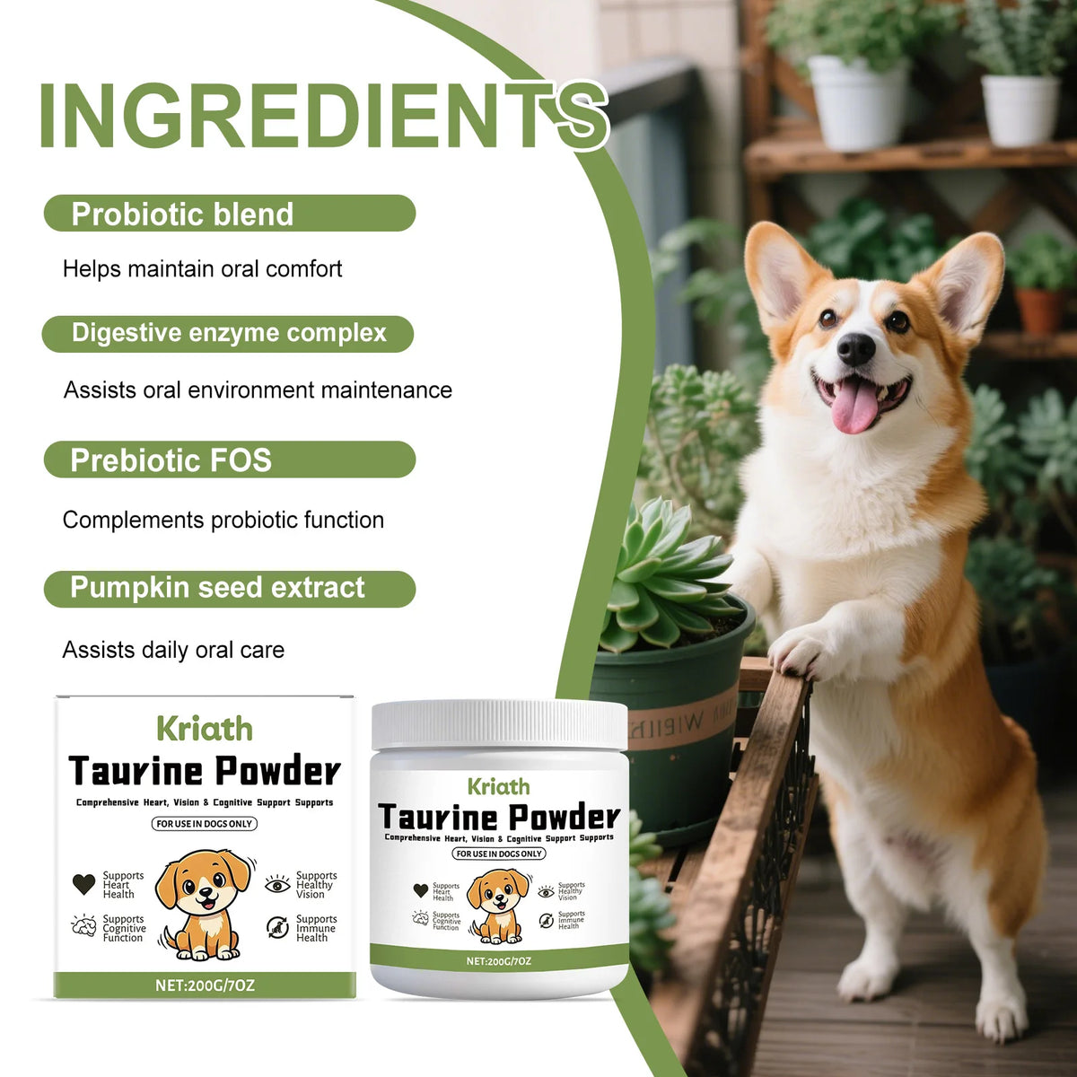 Taurine Supplement Powder for Dogs