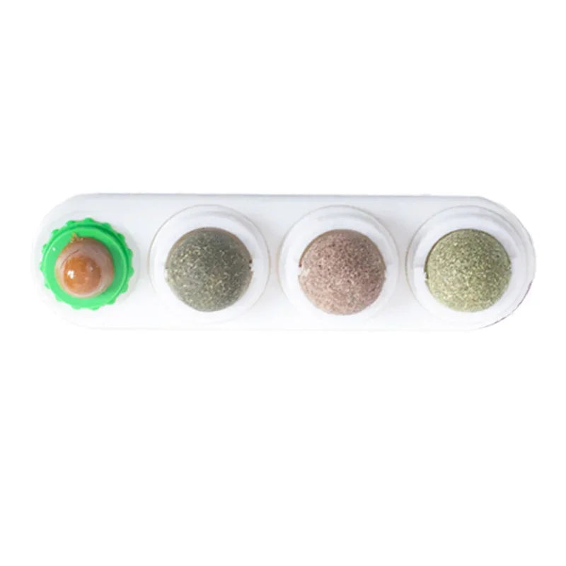 4-in-1 Silver Vine Catnip Wall Ball