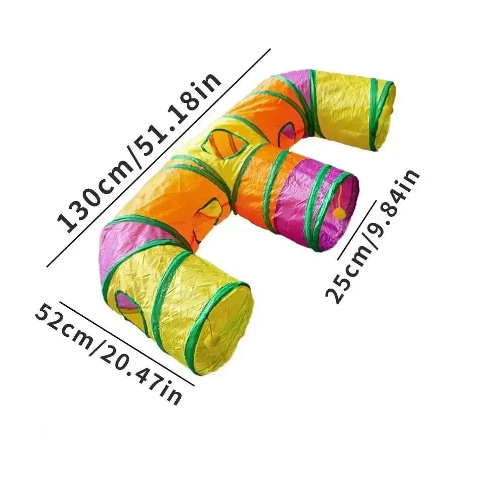3-Way Foldable Cat Play Tunnel
