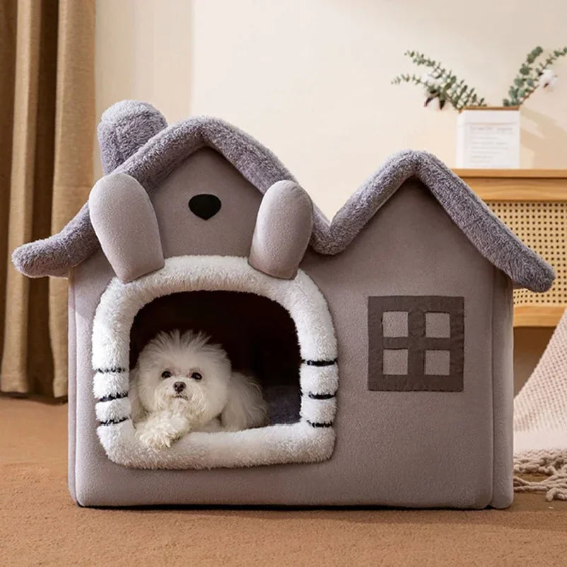 Foldable Pet House Bed