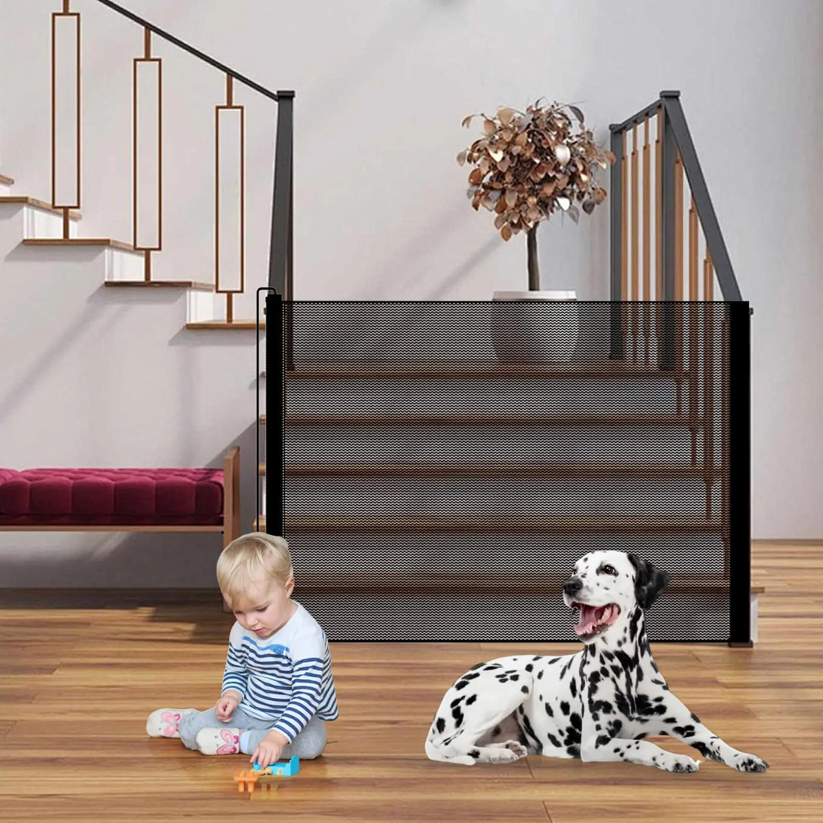 Folding Mesh Pet Safety Gate