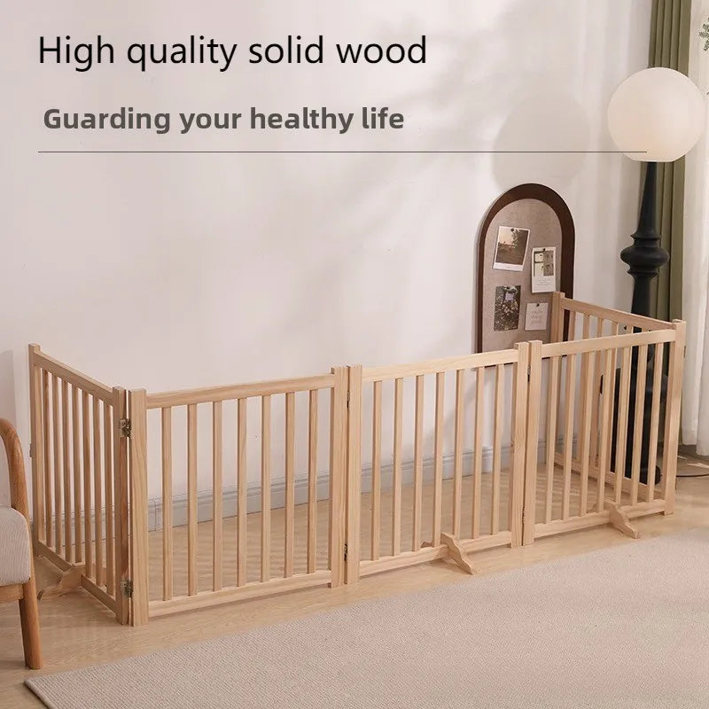 Solid Wood Folding Dog Fence