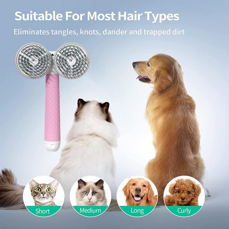 Self-Cleaning Slicker Brush – Double-Head, One-Button Release