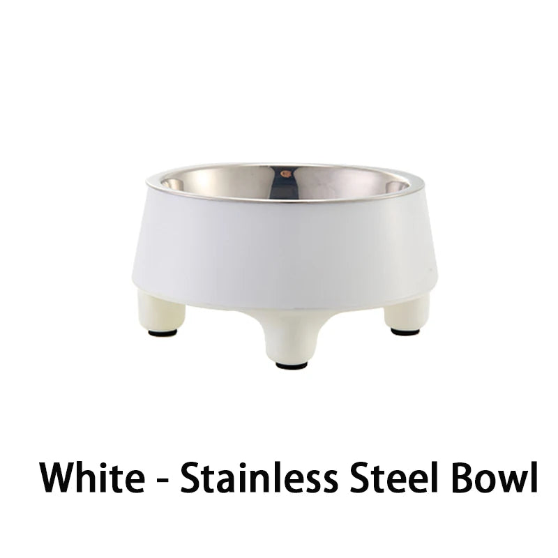 New Elevated Pet Food and Water Bowls Raised with Stainless Steel Bowl for Small Dogs Cats Washable Easy To Cleaning Pet Product