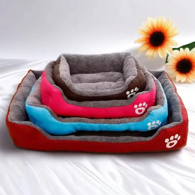 Soft Plush Cushion Bed for Small Dogs and Cats, Comfortable Sleep Mat for Puppies and Tiny Breeds