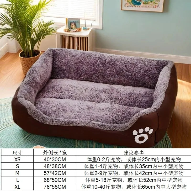 Soft Plush Cushion Bed for Small Dogs and Cats, Comfortable Sleep Mat for Puppies and Tiny Breeds