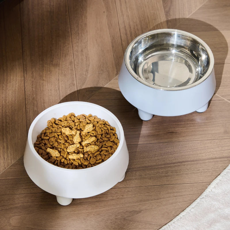 New Elevated Pet Food and Water Bowls Raised with Stainless Steel Bowl for Small Dogs Cats Washable Easy To Cleaning Pet Product