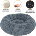Round Plush Dog Bed Winter Warm Cat Bed Washable Pet Sofa Basket Bed for Small Medium Large Dogs Cats